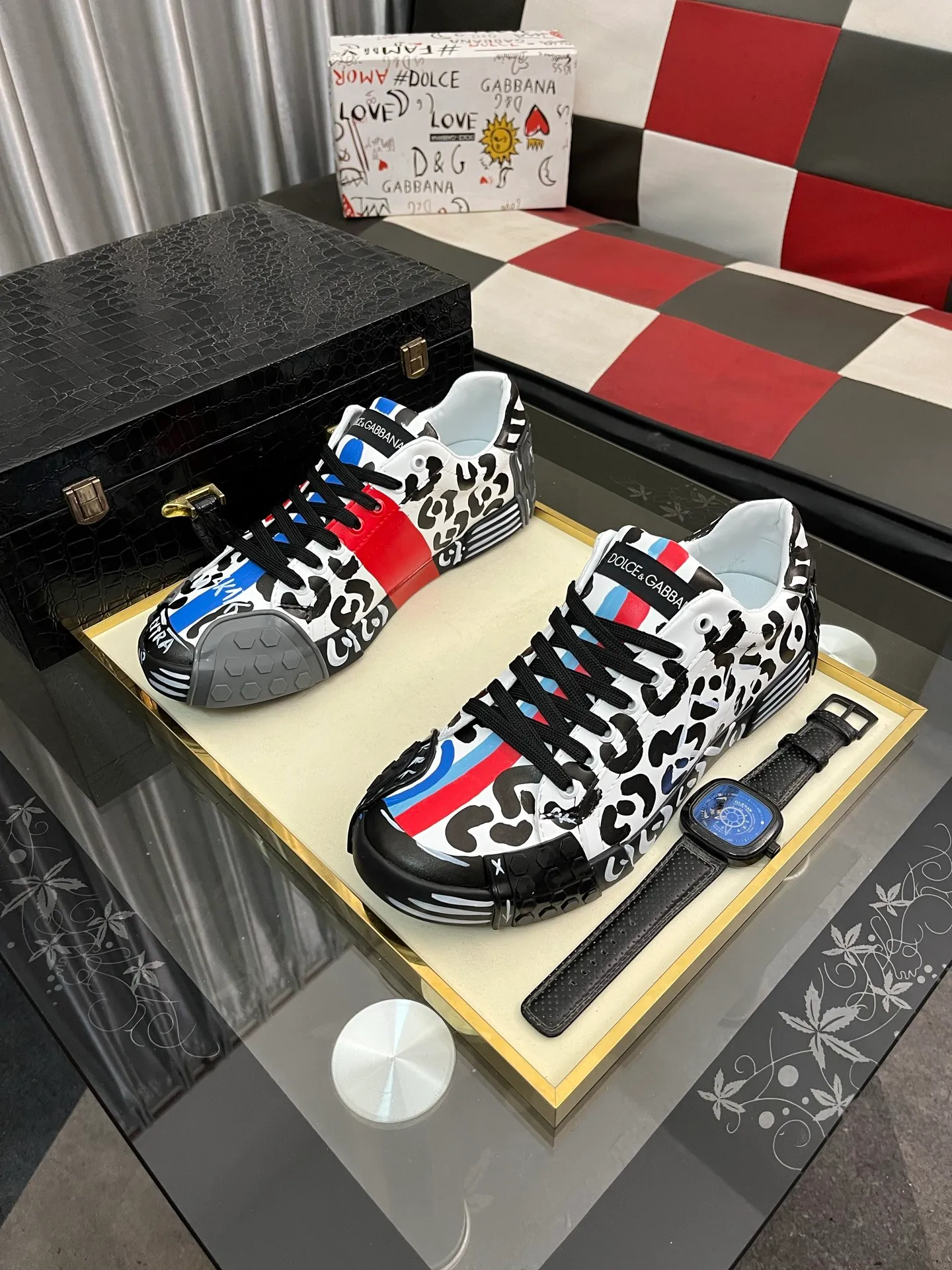 Men's men's shoes💰480⌚️⌚️【DG～】couple casual shoes, on sale simultaneously in 2025z cabinet 🔶Size: 35-46#️⃣ 2 colors 🔜The upper is made of multi-material splicing ➕Mesh lining, comfortable and breathable, sole: original comfortable and wear-resistant outsole, ⚠️Photographed in real life🎬The real thing is better📢📢📢